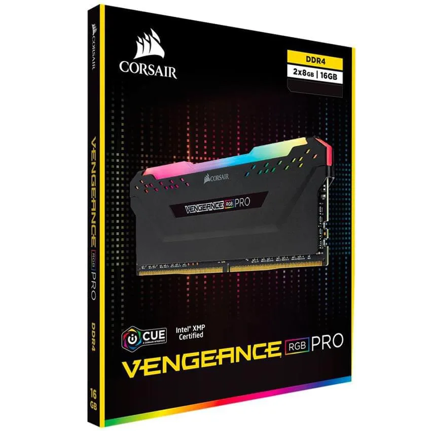 MEMORIA CORSAIR VENGEANCE PRO DDR4 16GB (2X8GB) 3200 MHZ RGB BLACK