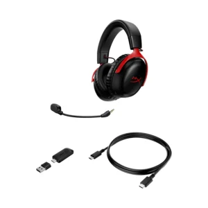 AURICULAR C MIC HYPERX CLOUD III BLACK&RED WIRELESS 3