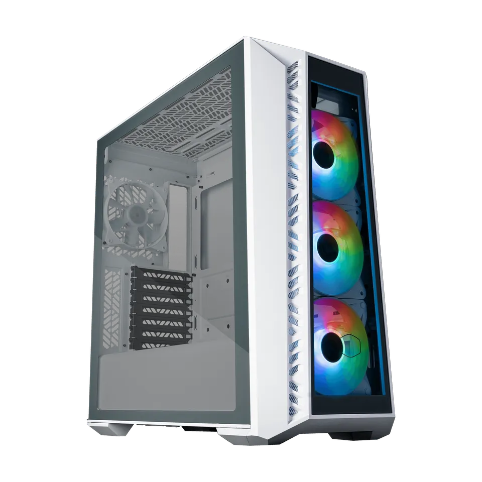 GABINETE COOLERMASTER MASTERBOX 520 TG WHITE