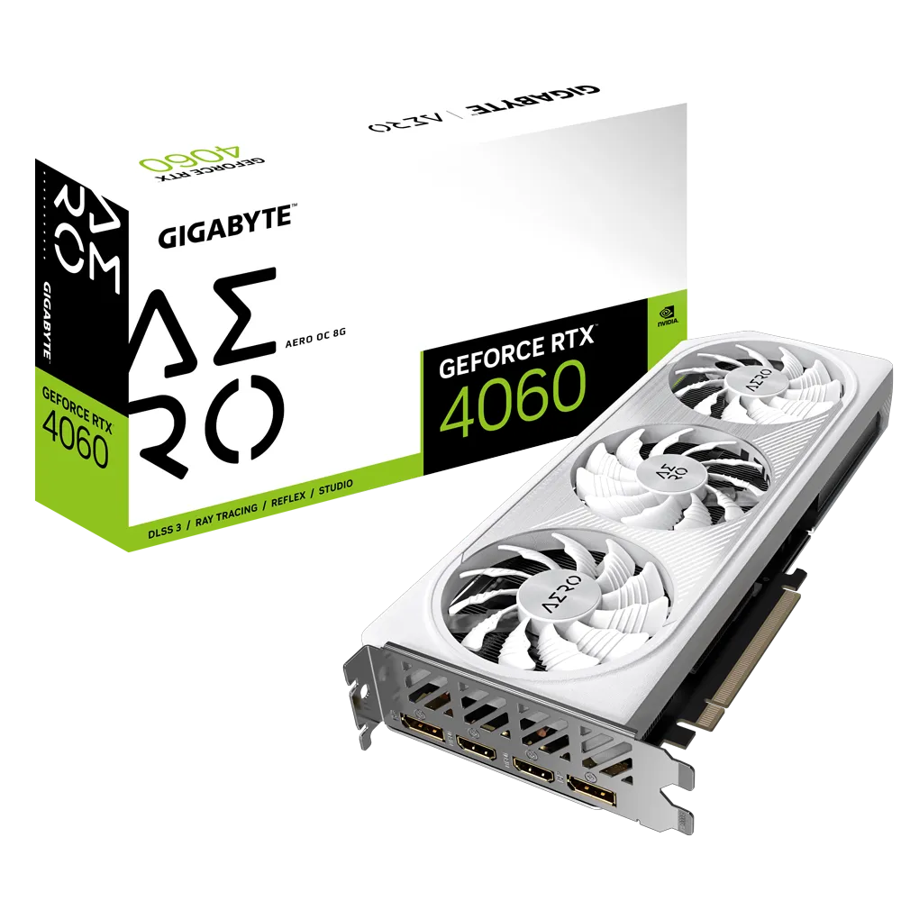 VGA GIGABYTE RTX 4060 AERO OC 8GB WHITE