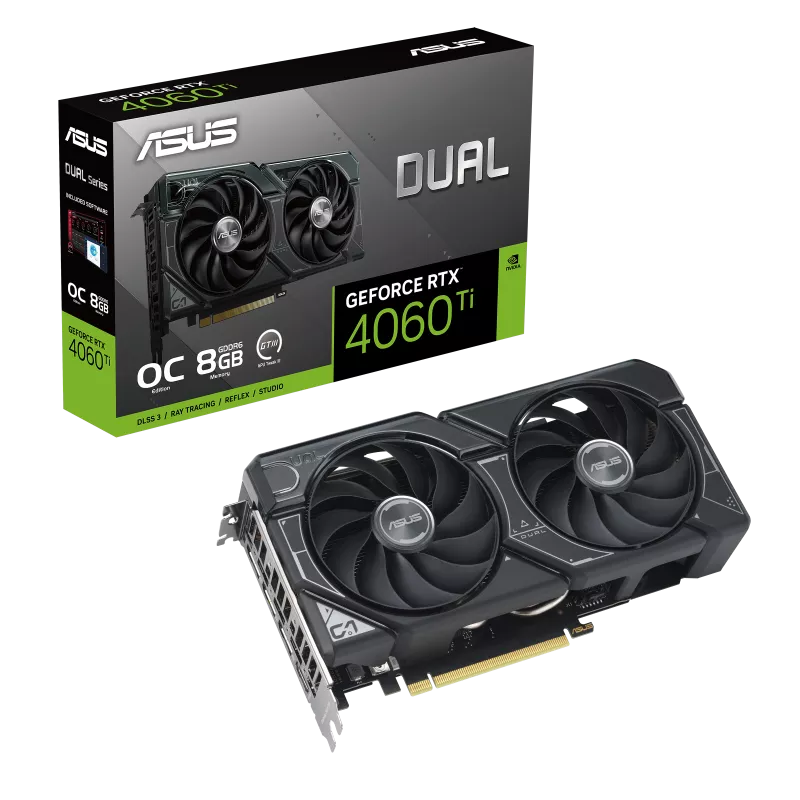 VGA ASUS GEFORCE RTX 4060 TI DUAL EVO OC EDITION 8GB GDDR6