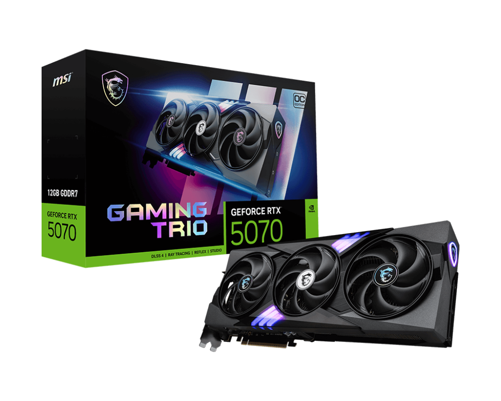 VGA MSI GEFORCE RTX 5070 12G GAMING TRIO OC