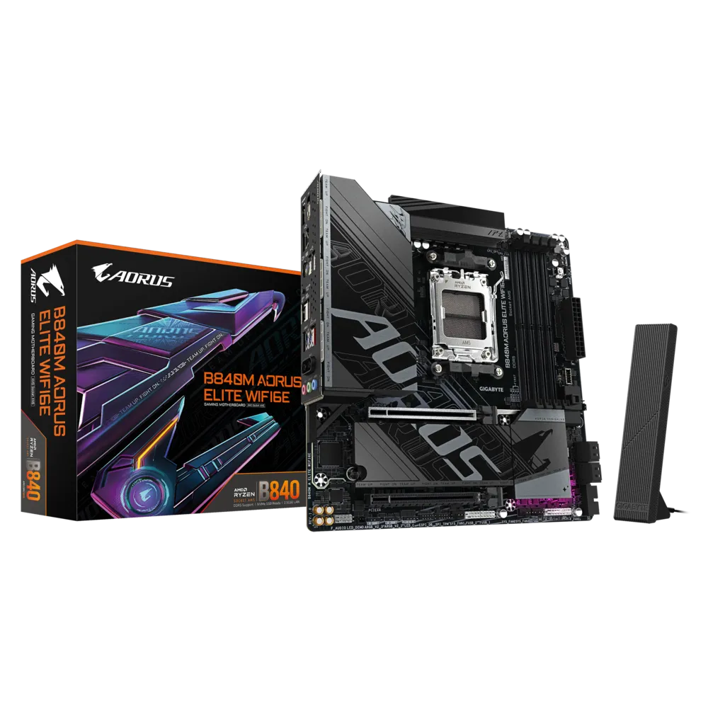 MOTHER GIGABYTE (AM5) B840M A ELITE WIFI6E