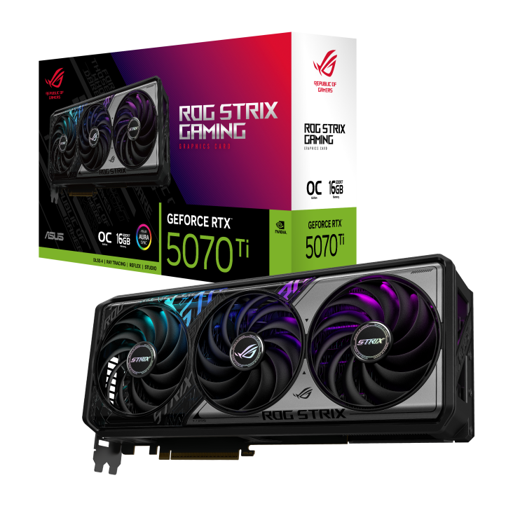 VGA ASUS RTX 5070 TI ROG STRIX 16GB OC