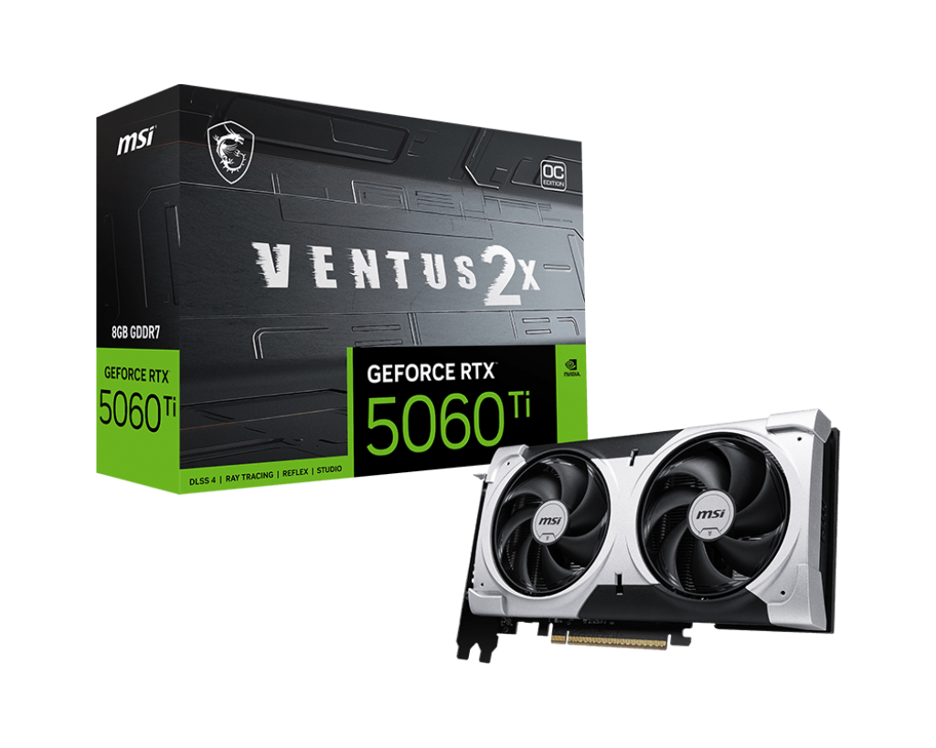VGA MSI RTX 5060 TI VENTUS 2X OC PLUS 8G