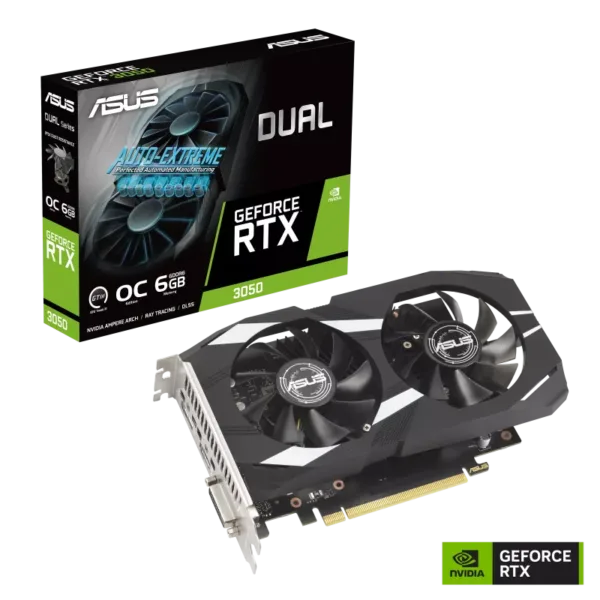 ASUS Dual GeForce RTX™ 3050 OC Edition 6GB GDDR6