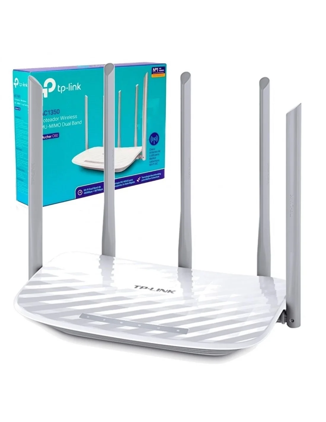 ROUTER WIFI TP-LINK ARCHER C60 AC1350 DUAL BAND