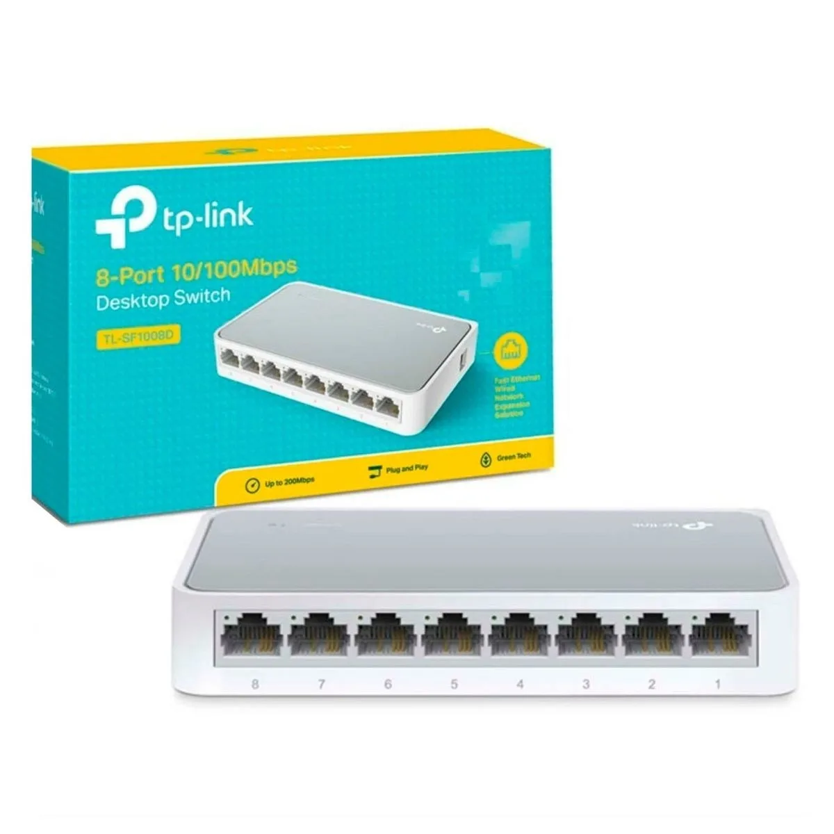 SWITCH TP-LINK TL-SF1008D 8P 10/100MBPS