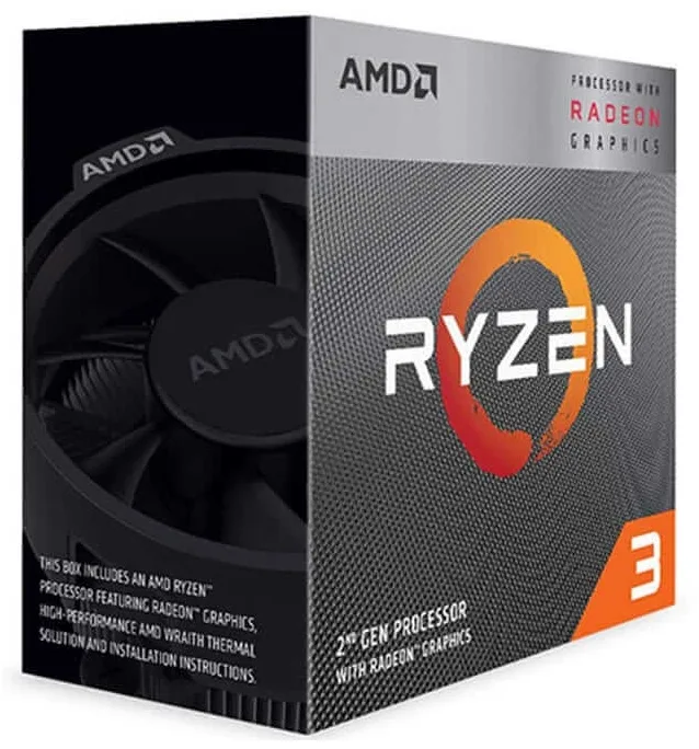 CPU AMD (AM4) RYZEN 3 3200G 4.0GHZ C/VIDEO C/COOLER