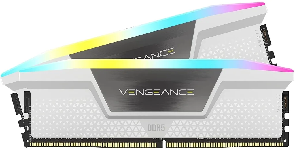 MEMORIA CORSAIR VENGEANCE DDR5 32GB (2X16GB) 5600 MHZ RGB WHITE CMH32GX5M2B5600C36WK