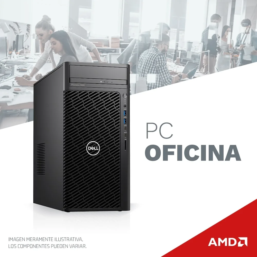 PC OFICINA AMD RYZEN 3 3200G A320M-K 8GB SSD 240GB 500W