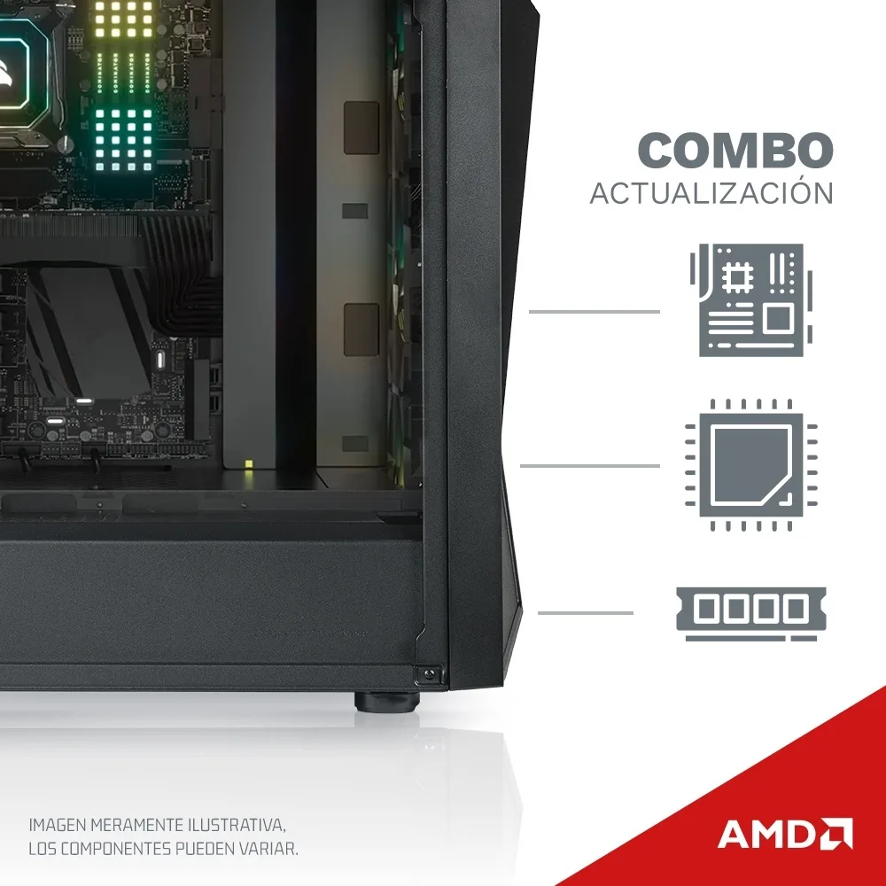 COMBO AMD RYZEN 5 4600G B450 DS3H V2 8GB 3200MHZ