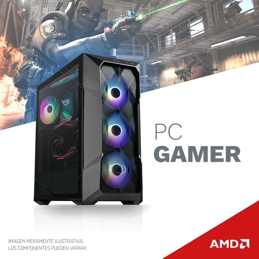 PC GAMER AMD RYZEN 5 4600G B550M K 16GB SSD 480GB 550W 80 PLUS BRONZE