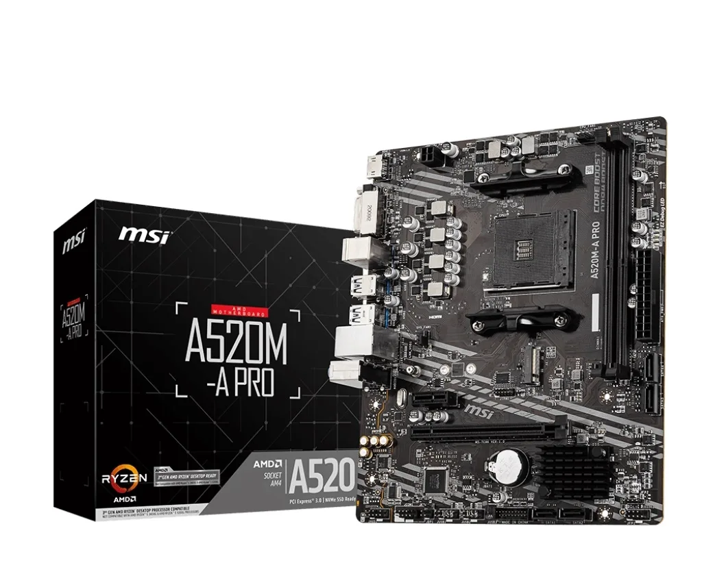 MOTHER MSI (AM4) A520M-A PRO