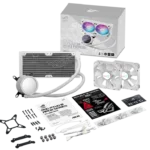 WATER COOLER ASUS ROG RYUO III 240 ARGB WHITE 1 png